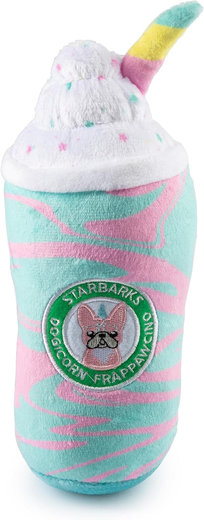 Haute Diggity Dog Starbarks Dogicorn Frapawccino, Plush Designer Dog Toys with Interactive Squeaker, Stimulating Pet Enrichment, Machine-Washable & Safe Materials for All Breeds, One Size
