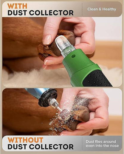 Silent Groom Pro,7-Speed Pet Nail Grinder with Light,Single-Handed Operation,for Small Medium Large Dogs & Cats