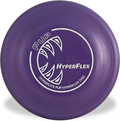 Hyperflite Pup Hyperflex Dog Flying Disc – for Dogs Under 16" – Ultra Flexible – Puncture Resistant – Competition Approved – 7" / 90g – Purple