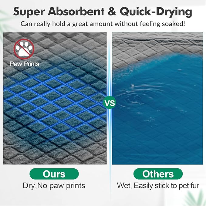 Upgraded Charcoal Puppy Pads, Thicken XXL 36’’x36’’ Pee Pads for Dogs, Super Absorbent Up to 12Cup, Odor Control & Leak Proof Dog Training Pads for Surgery, Older,Puppy, 45 Counts