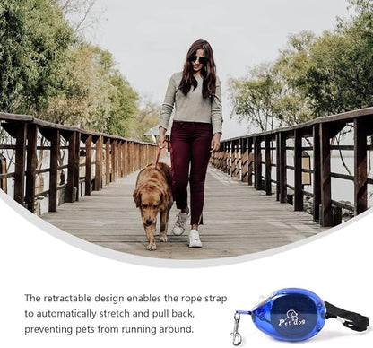 Retractable Small Dog Lead Puppy Lead Travel Cat Retractable Leash Mini and Portable Walking Leash for Small Cats Dogs