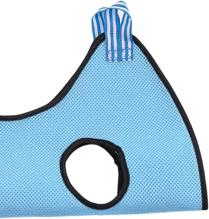 Pet Cat Grooming Hammock Restraint Towel Bag Bathing Bag Harness Breathable Dog for Trimming Puppy Small Medium Dogs Claw Care, Light Blue, S