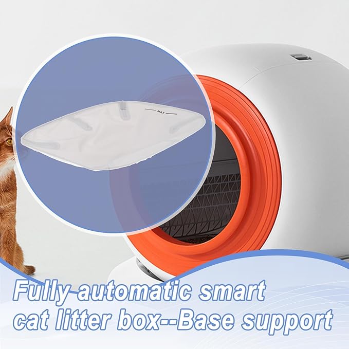Cat Accessories Cat Litter Tray Self Cleaning Easy Installation Collects Waste Parts Replaces for, Base