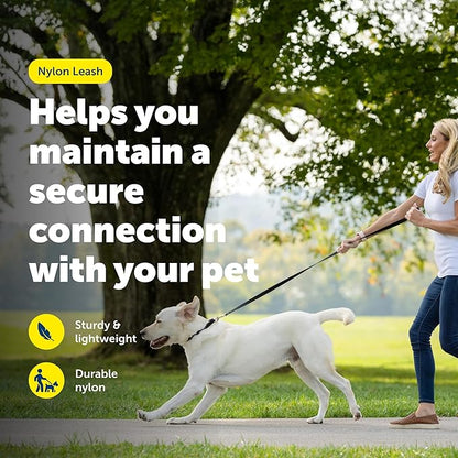 PetSafe Nylon Leash - Strong Nylon for Everyday Walks - Durable Pet Leash with Quick Attach Clip - Comfortable Soft Grip - 6 Feet - Royal Blue