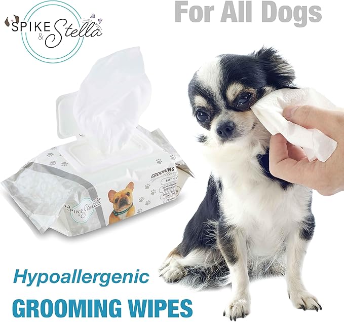110 Pack Pet Grooming Wipes - Large & Extra-Large Sizes - Lavender, Aloe, & Unscented Variations - Hypoallergenic & Extra Durable - Perfect for Dogs & Cats, 6"x8"