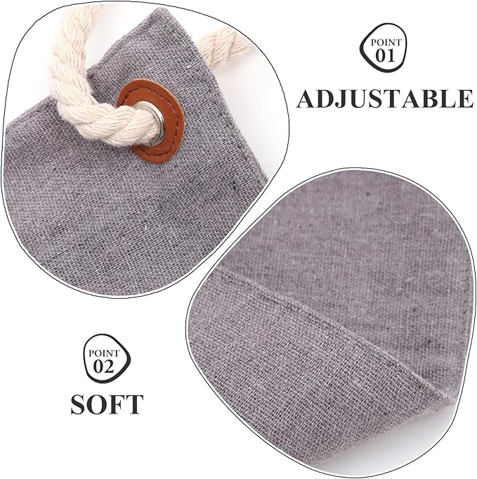 Adjustable Double-Sided Cat Hanging Hammock Bed, Reversible Small Animal Nest with Soft Fabric for Indoor Cage and Window Use, Light Gray Kitten Nest