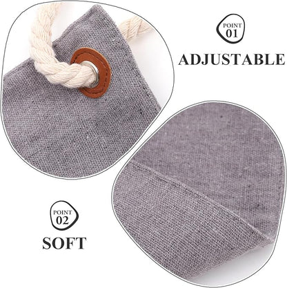 Adjustable Double-Sided Cat Hanging Hammock Bed, Reversible Small Animal Nest with Soft Fabric for Indoor Cage and Window Use, Light Gray Kitten Nest