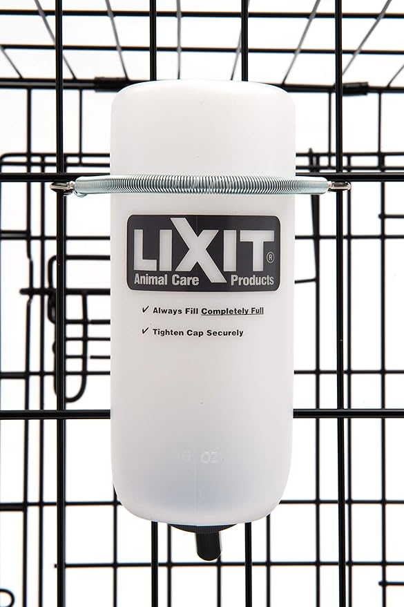 Lixit® Wide Mouth Water Bottles for Small Dogs (White, 16 Ounce)