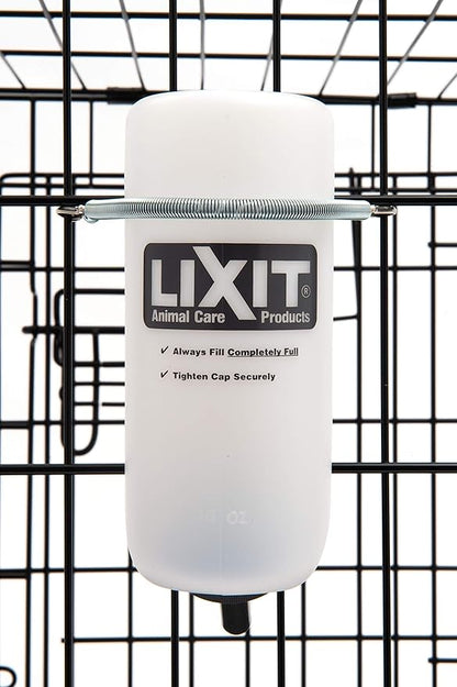 Lixit® Wide Mouth Water Bottles for Small Dogs (White, 16 Ounce)
