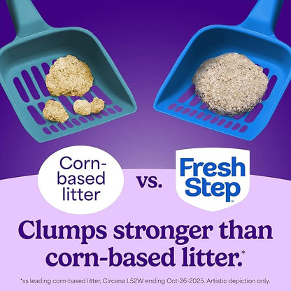 Fresh Step Heavy Duty Odor Block Advanced Multi Cat Clumping Litter with Febreze, 52.5 lb (Package May Vary),(17.5lb Pack x 3)