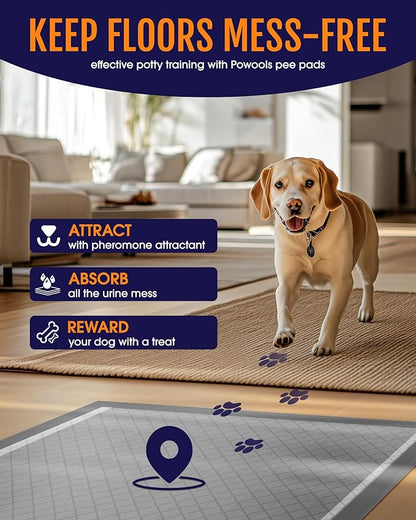 Charcoal Puppy Pads - 50 Packs, 34"×28" Ultra-Large Puppy Pads, Odor-Control Carbon Pee Pads for Dogs, 6-Layer Ultra-Absorbent & Quick-Dry Black Training Pads