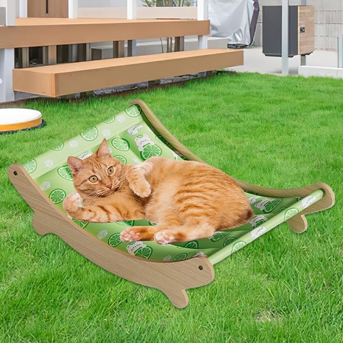 Pet Summer Cooling Chair – Cat Recliner Mat, Ice Nest Hammock, Cooling Sofa Cradle | Lightweight Breathable Design Relaxing Bed for Cats Kittens Indoor Use