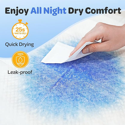 Disposable Pee Pads for Dogs, Puppies & Adults, 30” x 36” (50 Count), Super Absorbent Extra-Large Potty Pads with Adhesive Strips, Quick-Dry Indoor Protection for Pets