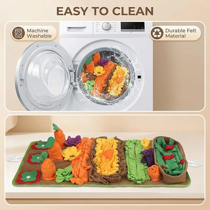 Snuffle Mat for Dogs Large Breed - 32'' X 20'' Washable Durable Sniff Mat for Slow Feeding Training, Enrichment Puzzle Toy for Mental Stimulation & Stress Relief