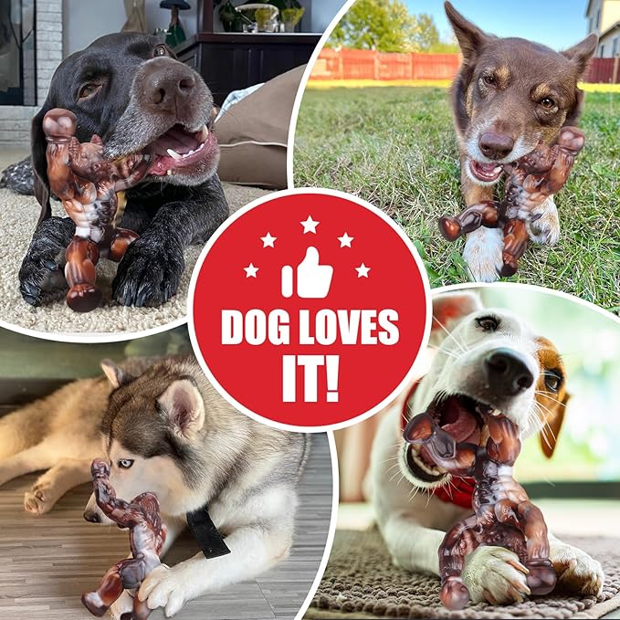 Dog Toys for Aggressive Chewers, Indestructible Dog Toys, Almost Indestructible Dog Bones for Small/Medium/Large Dogs Teeth Cleaning and Training