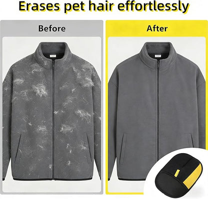 Pet Hair Remover Glove for Cats & Dogs, Upgraded Electrostatic Pet Fur Removal Tool for Home & Auto No Sticky Residue, Reusable for Furniture,Clothes, Carpet, Bedding（1Pcs