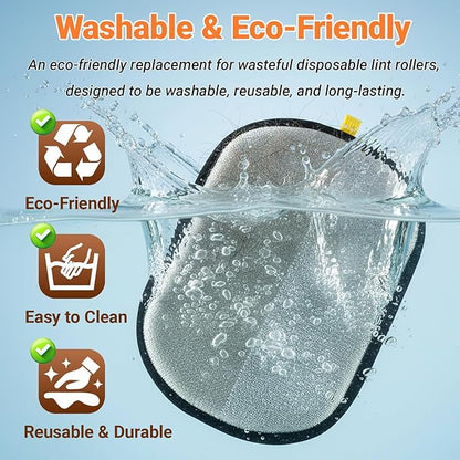 Premium Magic Brush Pet Hair Removal Gloves (1pcs) - Reusable & Washable 5-Finger Design for Furniture, Car Seats, Carpet, Laundry - for Surfaces, Not Pet Grooming