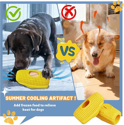 Dog Chew Toys for Aggressive Chewers,Frozen Dog Toys to Keep Them Busy,Frozen Dog Treat Toy with Mold Cups,Indestructible Dog Toy for Indoor Outdoor Play,Fillable Cognitive Licking Toy