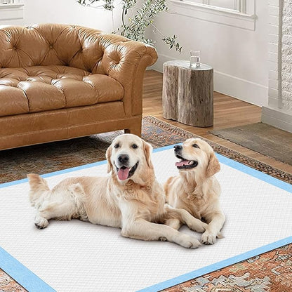 Gimars XXXL 31X47” 40 Count 1200ML Super Absorbent Thicken 6-Layer Ultra Large Dog Pee Pads — Leak-Proof Odor-Control Quick-Dry Training Pads for Large Senior Dogs, Puppies, Cats & Pets