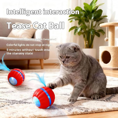 Interactive Cat Toys for Indoor Cats,Automatic Moving Kitten Toys,Cat Toys for Bored Indoor Adult Cats,Smart Rechargeable Cat Enrichment Toys for Cats to Keep Them Busy, Cat Balls Pet Toys