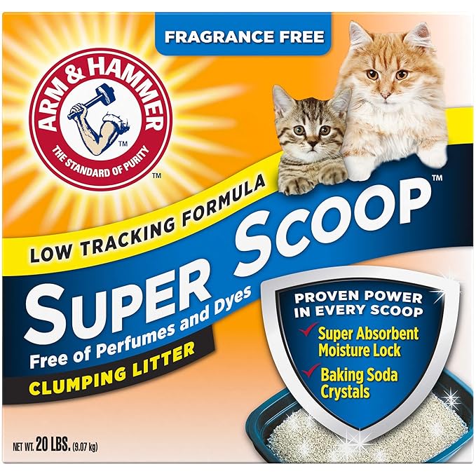 Arm & Hammer Super Scoop Litter, Unscented, 20 Lbs