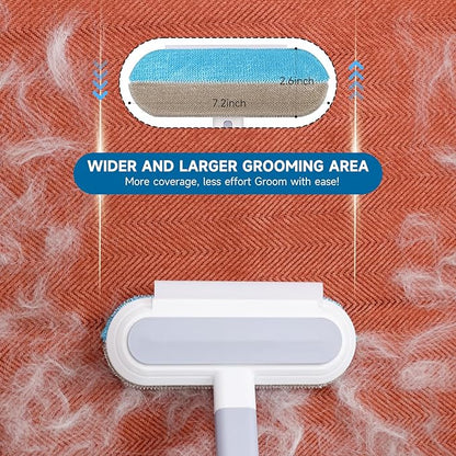 Cat and Dog Hair Remover for Couch & Furniture, Better Than Lint Rollers for Pet Hair, Reusable, Washable Fur Cleaner for Carpets, Clothing, Bedding, Portable Multi-Surface Tool for Home & Car