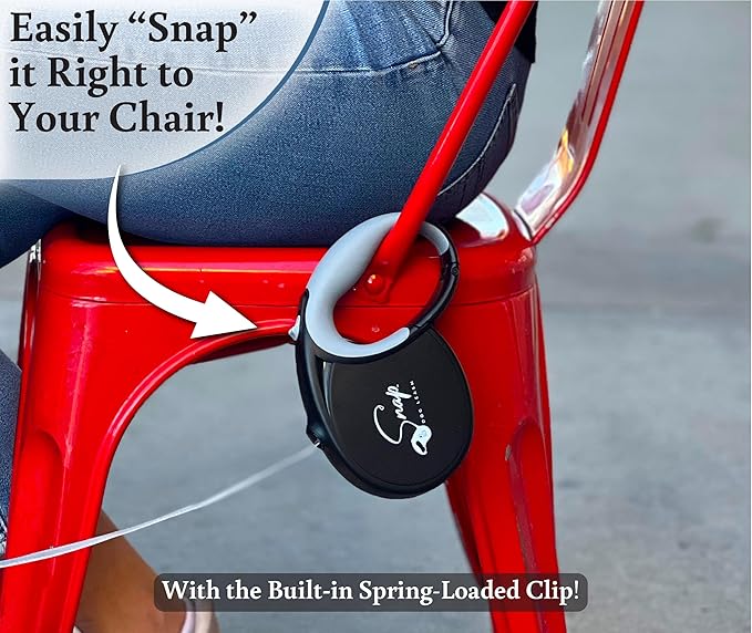 Snap Retractable Dog Leash with Built-in Clip, Hands-Free Connection, Reflective 16-ft Tape, Brake and Lock, Tangle-Free, for Medium and Large Dogs
