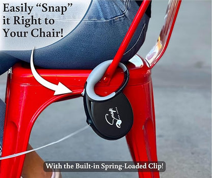 Snap Retractable Dog Leash with Built-in Clip, Hands-Free Connection, Reflective 16-ft Tape, Brake and Lock, Tangle-Free, for Medium and Large Dogs