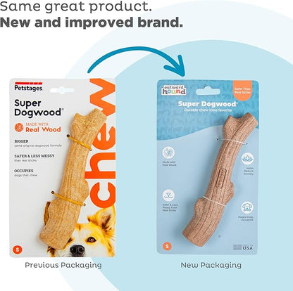 Outward Hound by Petstages Super Dogwood Durable Dog Chew Toy, Small - Long Lasting Chew Sticks Made of Natural Wood - USA Made