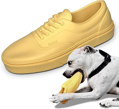 Shoe Realistic Sneaker Heavy-Duty Tough Dog Toy Aggressive Chewers, Small, Medium, Large Dogs Dandelion Yellow Chicken