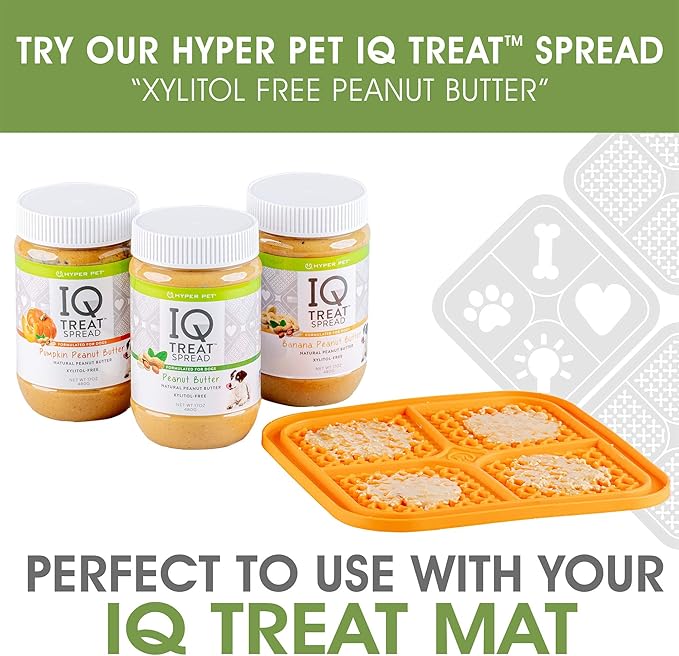 Hyper Pet IQ Treat Lick mat for Dogs, Dog Slow Feeder & Cat Lick mats | Great Alternative to Slow Feeder Bowls & Feeders | Perfect Dog Licking mat, Cat Puzzle & Enrichment Toys