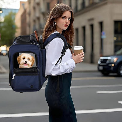 EliteField Deluxe Backpack Pet Carrier (3 Year Warranty, Airline Approved), Travel Soft-Sided Carrier Bag for Dogs, Cats & Small Pets
