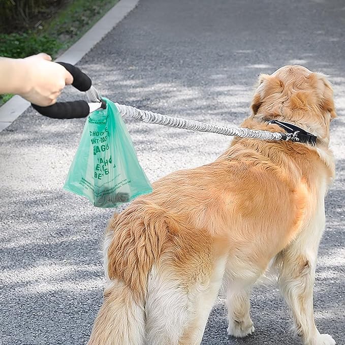 Dog Poop Bags, EZ Tie Handles for A&H Swivel Bin Waste Bags, AYOTEE Rake Dog Pooper Scooper Bag Refill,Leakproof Large Opening and Unscented,100 Count Refill Bags