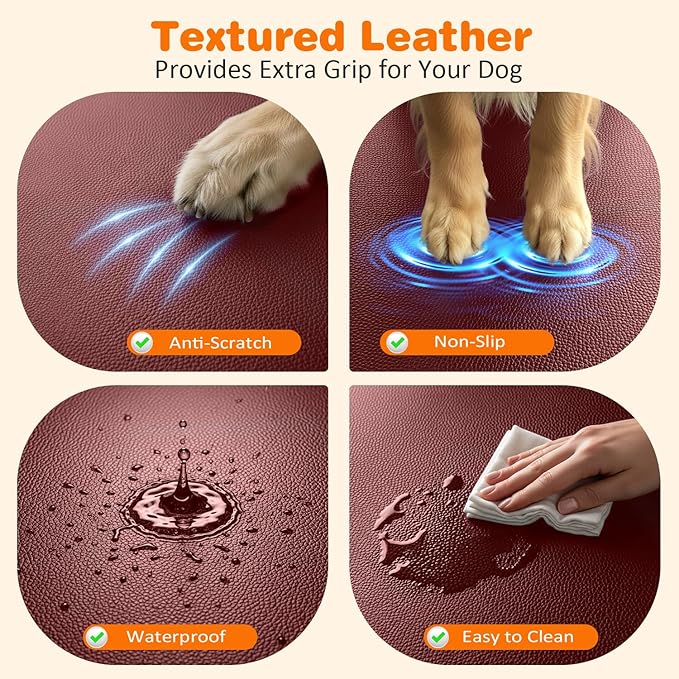 URPOWER Dog Car Seat Cover for Pets 100% Waterproof Seat Cover Hammock 600D Heavy Duty Scratch Proof Nonslip Durable Soft Back Seat Covers for Cars Trucks and SUVs