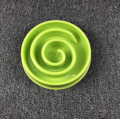WenYing Slow Feeder Puzzle Dog Bowls, Interactive Bloat Stop Busy Bowl, Food Water Fun Feeding, Non-Slip Anti Choke Healthy Diet Bowls (Green 2)