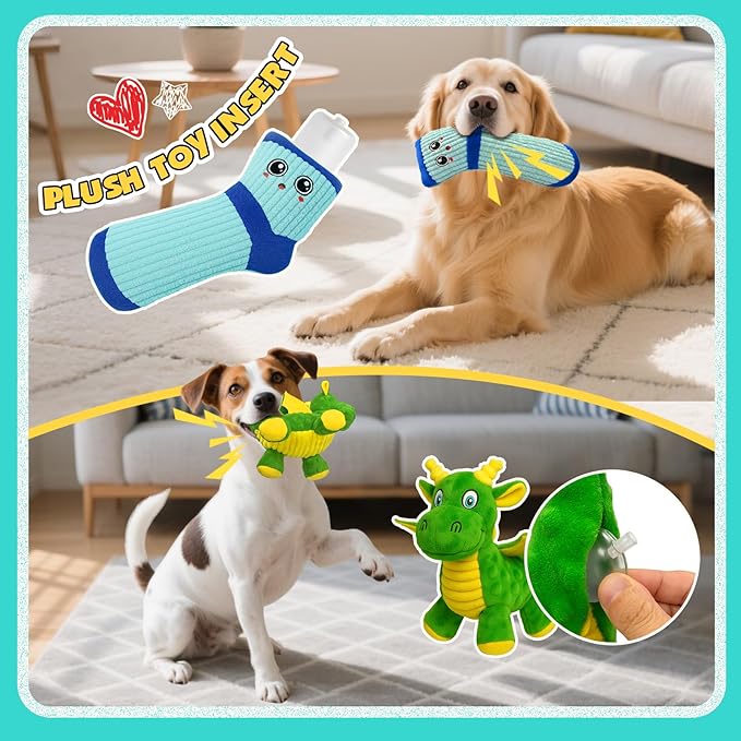 Squeakers for Dog Toys - 24pcs Replacement Dog Toy Squeakers (3 Sizes Mixed)