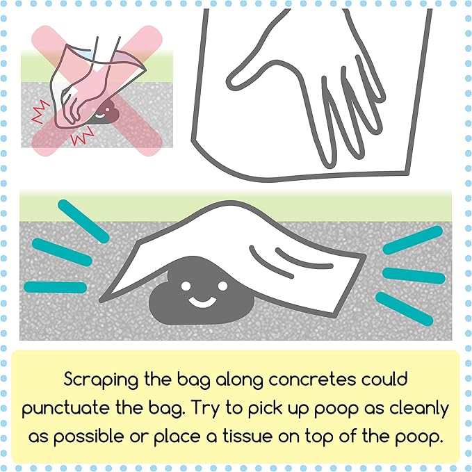 BOS Amazing Odor Sealing Dog Poop Bags - Durable and Unscented [Size: M, Color: Light Blue] (90 Count, Pack of 1) (90 Bags)