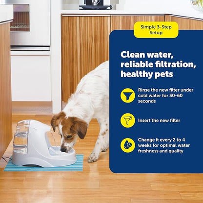 PetSafe Drinkwell Replacement Carbon Filters - Activated Carbon Cat Water Fountain Filter for Clean & Fresh Water & Better Taste - Fountain Cartridge Refill - 3 Pack