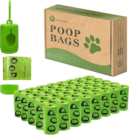 Poop Bags for Dogs 630 Bags 13x9 in Extra Large with Dispenser, Guaranteed Leak Proof and Extra Thick, Fragrance Bags for Dog Walking and Cat Litter