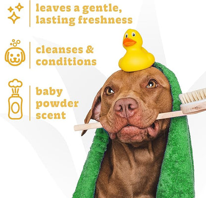 Espree Gentle Fresh Puppy Shampoo & Conditioner, Tearless Formula with Aloe Vera, Sulfate-Free, Paraben-Free, Harsh Chemical and Dye-Free, Safe for Dogs with Sensitive Skin, 20oz