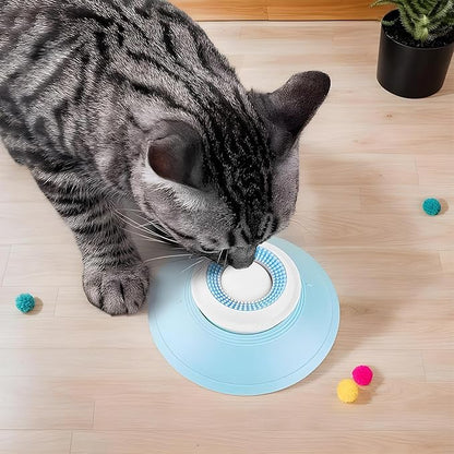 Slow Feeder Dog Bowls for Liquid Treat, Wet Food Lick Pad with Suction Cup, Anti-Choking Pet Enrichment Toys for Bathing, Grooming and Training