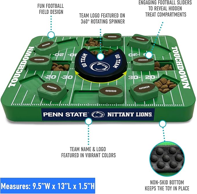 Pets First Penn State Large Puzzle Toy - Interactive Dog Treat & Slow Feeding Toy