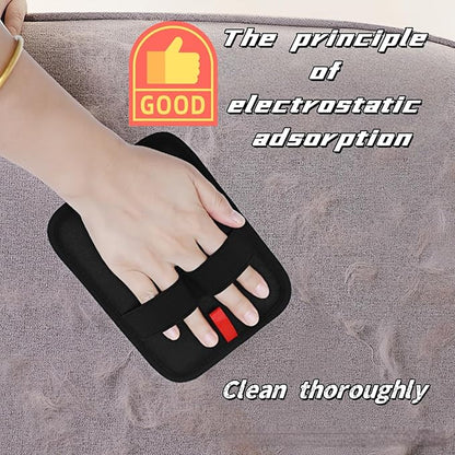 Pet Hair Removal, Electrostatic Pet Hair Removal Gloves, Cat and Dog Pet Hair Removal Tools, Suitable for Bed Sheets, Clothes, Sofas, Reusable Pet Gloves -4 Pieces