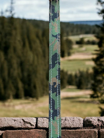 Shed Defender 5 ft. Standard Dog Leash - Three Padded Traffic Handles, Designed in the USA, Dual Layered Thickness Heavy Duty, Reflective Stitching, Large Dogs & Small Breed, Training Lead (Camo)