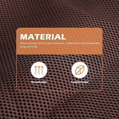 Milisten Small Animals Hanging Nest Cat Hammock Bed, Breathable Sandwich Mesh Material, Coffee Color, Size S, Machine Washable Pet Rest Hanging Bed for Indoor Cats and Kittens
