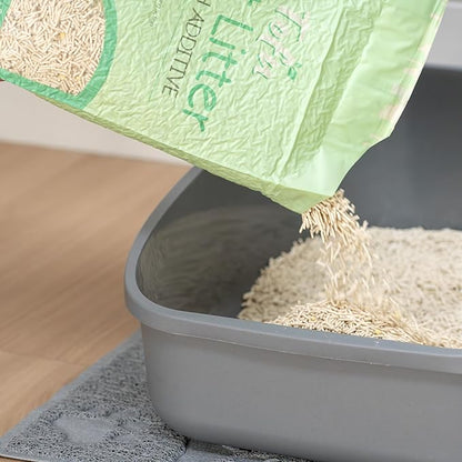 Kitty City Tofu Cat Litter, 100% Natural Plant-Based Formula, Fast Clumping, Low Dust, Flushable & Super Absorbent, Lightweight Cat Litter, 6 lb