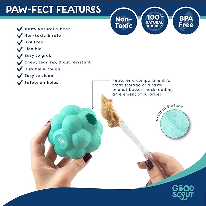 Good Scout Tumbler Ball - Aggressive Chew Toy for Puppies & Adult Dogs, No Stuffing for Medium & Large Dogs