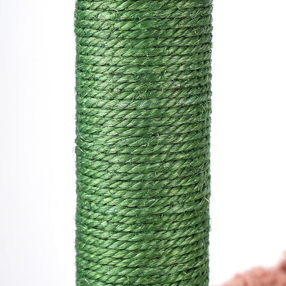 37.4" Cactus Cat Tree Tower with Twin Cat Condos for Indoor Cats, All-in-One Activity Center with Cat Scratching Post Cozy Sleeping Perch Hammock and Toy Balls,Green …