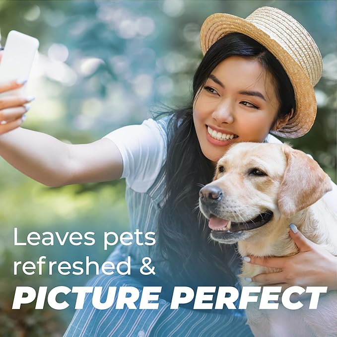 TropiClean Pure 2-in-1 Dog Perfume Spray, Breezy Fresh Scent, Long Lasting Deodoziring Spray for Smelly Dogs, Cleans and Moisturizes Skin & Coat, 8oz.
