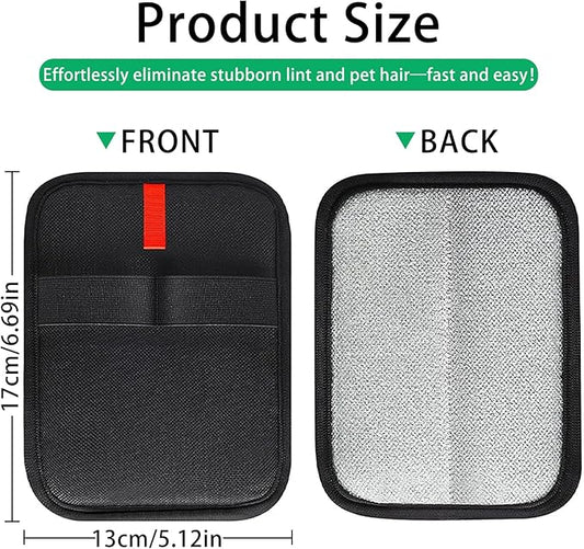 2 Pcs Static Pet Hair Removal Gloves, Reusable Electrostatic Pet Cat Dog Hair Remover Grooming Gloves,Pet Hair Remover Brush for Couch, Carpet, Furniture, Clothes & Car Interior